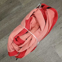 Cotton Stable Sheet *gc, clean, 0 legs, v. faded, mnr hair, threads, puckers, rubs, unstitched logo
