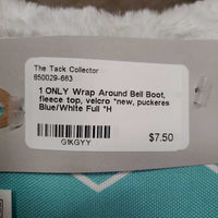 1 ONLY Wrap Around Bell Boot, fleece top, velcro *new, puckeres
