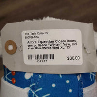Closed Boots, velcro, fleece "Winter" *new, mnr stain
