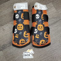 Pr Mesh Closed Boots, velcro "Halloween" *new
