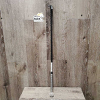 Ribbon Wrapped Riding Whip - Crop, glitter ball handle, bling *like new, peeled bling
