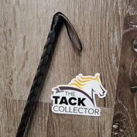 Ribbon Wrapped Riding Whip - Crop, glitter ball handle, bling *like new, peeled bling
