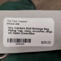 Hvy Cordura Stall Bandage Bag, Piping *vgc, clean, scratches, dings, sm holes
