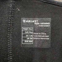 Synthetic Dress Boots, Zips *gc/fair, BROKEN LEFT ZIP, mnr dirt, creases, Threads: R
