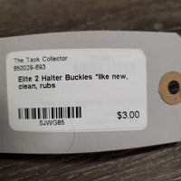 2 Halter Buckles *like new, clean, rubs

