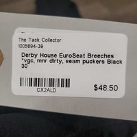 EuroSeat Breeches *vgc, mnr dirty, seam puckers
