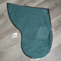 Thick Cotton Saddle Cover *gc/fair, stretched out elastic, mnr faded seam, linty & hairy, older

