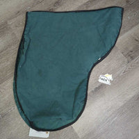 Thick Cotton Saddle Cover *gc/fair, stretched out elastic, mnr faded seam, linty & hairy, older
