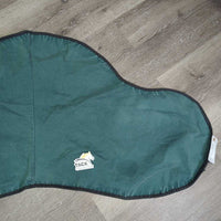 Thick Cotton Saddle Cover *gc/fair, stretched out elastic, mnr faded seam, linty & hairy, older

