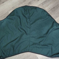 Light Cotton Saddle Cover *gc/fair, stretched out elastic, mnr faded seam, linty & hairy, older
