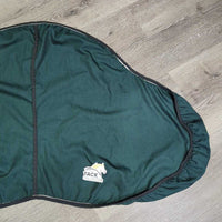Light Cotton Saddle Cover *gc/fair, stretched out elastic, mnr faded seam, linty & hairy, older
