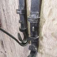 Rsd Bridle, Narrow Braided Reins *vgc, clean & mnr dirt?film, loose keepers
