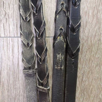 Rsd Bridle, Narrow Braided Reins *vgc, clean & mnr dirt?film, loose keepers
