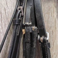 Rsd Bridle, Narrow Braided Reins *vgc, clean & mnr dirt?film, loose keepers
