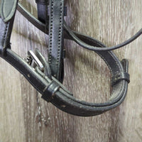 Rsd Bridle, Narrow Braided Reins *vgc, clean & mnr dirt?film, loose keepers
