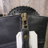 Fashion?Country Boots, tassles, Outside Zippers, Punched Top & Seams *like new, mnr scratches

