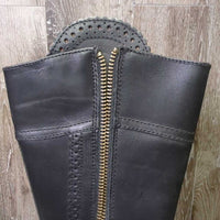 Fashion?Country Boots, tassles, Outside Zippers, Punched Top & Seams *like new, mnr scratches
