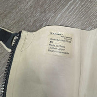 Lined Leather Half Chaps, Back Zips, bag, tags *new
