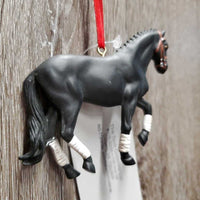 Tree Ornament "Dressage Horse" *gc, broken/repaired leg
