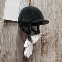 Tree Ornament "Riding Hat & Gloves" *xc, mnr dust
