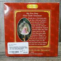 Collectible Tree Ornament "My First Pony Glass Globe", 2018, box *new
