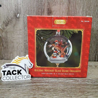 Collectible Tree Ornament "Holiday Mischief Glass Globe", 2004, box *new
