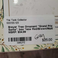 Tree Ornament "Grand Prix Santa", box *new
