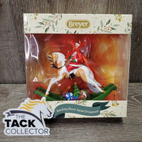 Tree Ornament "Rocking Horse Santa", box *new
