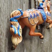 Collectible Tree Ornament "Noble Gem Prancer Carousel" 2010, box *new, box scrapes
