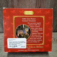 Collectible Tree Ornament "Noble Gem Prancer Carousel" 2010, box *new, box scrapes
