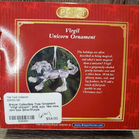 Collectible Tree Ornament "Virgil Unicorn", 2018, box *new, torn box
