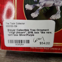 Collectible Tree Ornament "Virgil Unicorn", 2018, box *new, torn box
