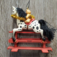 Collectible Tree Ornament "A Pony For Christmas" , box *new
