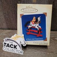 Collectible Tree Ornament "A Pony For Christmas" , box *new
