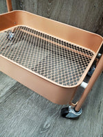 3 Tier Metal & Wire Folding Storage Rack, Wheels *like new
