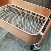 3 Tier Metal & Wire Folding Storage Rack, Wheels *like new