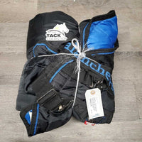 Lt Hi Neck Quilt Stable Blanket *gc, clean, 0 legs, mnr threads, hair, rubs, tear, snags, pulled seams
