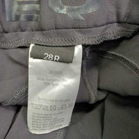 Euro Seat Breeches *gc, faded, mnr undone stitching, seam puckers, snags & rubs, pulled seat seam
