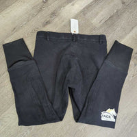 Hvy Cotton Full Seat Breeches *gc, v.faded, seat rubs & pills, belt loop hole
