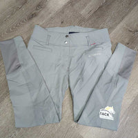 High Waist Full Sticky Seat Breeches, grips *vgc/gc, mnr undone stitching, seam puckers, curled inner waist, seat: mnr discolored, rubs & pills
