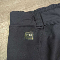 Full Seat Riding Tight Breeches, grips, Pull on *gc/fair, undone stitching, older?, rubs, stains, frays, faded

