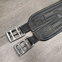 Neoprene Nylon Web Girth, 1x els *vgc, clean, seams: mnr hair & residue
