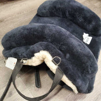 "Iberica Plus" Sheepskin Bareback Pad, raised ends, Carry/Storage Bag *like new, v.mnr dust, older?