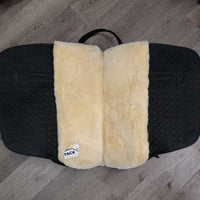 "Iberica Plus" Sheepskin Bareback Pad, raised ends, Carry/Storage Bag *like new, v.mnr dust, older?
