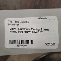 Light Aluminum Racing Stirrup Irons, bag *new
