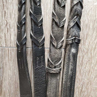 Rsd Bridle, Braided Reins *vgc, mnr dirt, rubs & dents, older?, tight keeper

