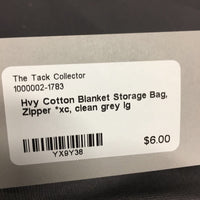 Hvy Cotton Blanket Storage Bag, Zipper *xc, clean
