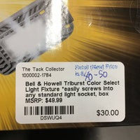 Bell & Howell Triburst Color Select Light Fixture *easily screws into any standard light socket, box
