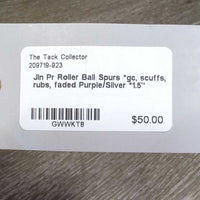 Pr Roller Ball Spurs *gc, scuffs, rubs, faded
