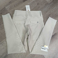 Euroseat Riding Tight Breeches, Pull On *gc, discolored seat & legs, rubs & pills
